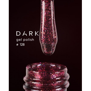 Dark gel polish 128, 6 ml